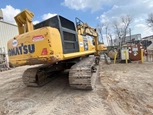 Back corner of used Komatsu,Used Komatsu Excavator in yardvvvv,Side of used Excavator,Back of used Komatsu Excavator